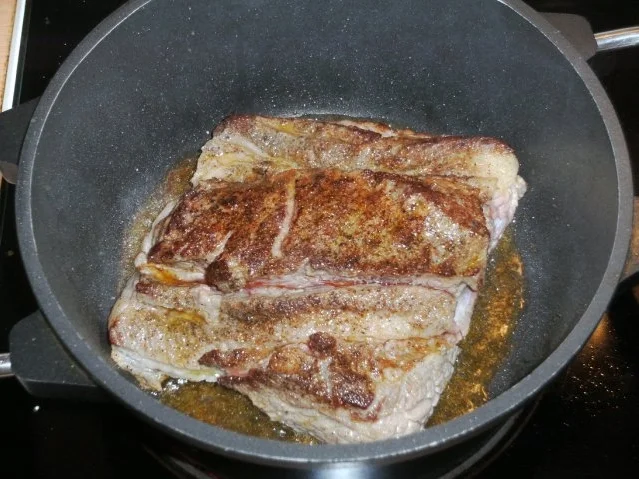 Rezept: Fleisch: Rinderbauch / Schemmrippe, geschmort Bild Nr. 5 Fleisch: Rinderbauch / Schemmrippe, geschmort - Rezept - Bild Nr. 5