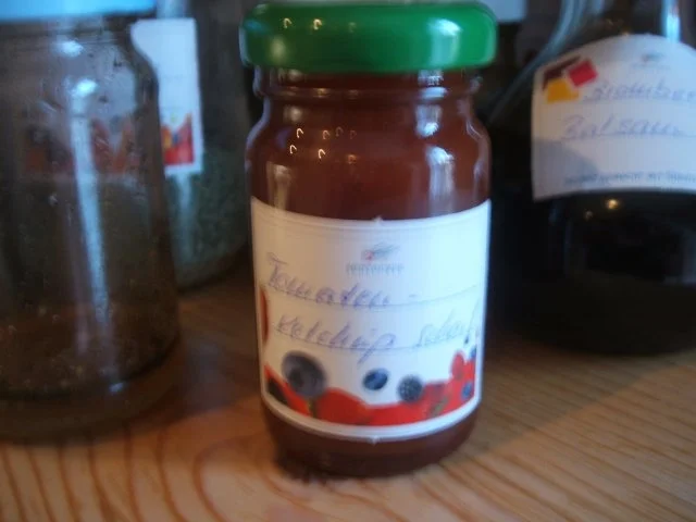 Vorrat: Tomatenverwertung - hier die Innereien, Reste vom Ofengemüse - Rezept