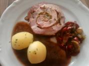 Mediterrane Kasseler- Roulade "Trapperrouletti" - Rezept