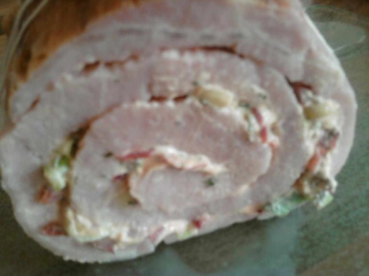 Mediterrane Kasseler- Roulade "Trapperrouletti" - Rezept - Bild Nr. 3