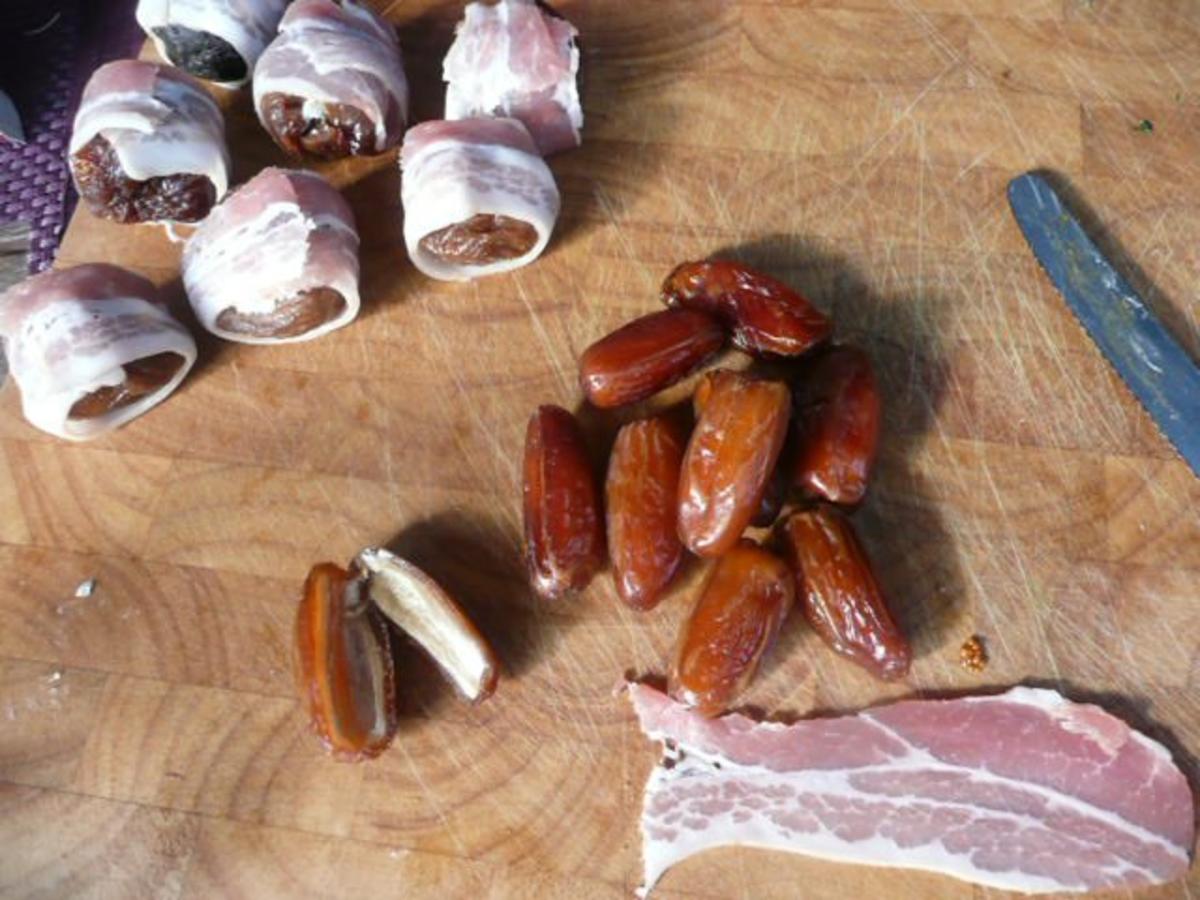 GRILL : Datteln , Aprikosen , Feigen  im Mantel von Speck - Rezept - Bild Nr. 5