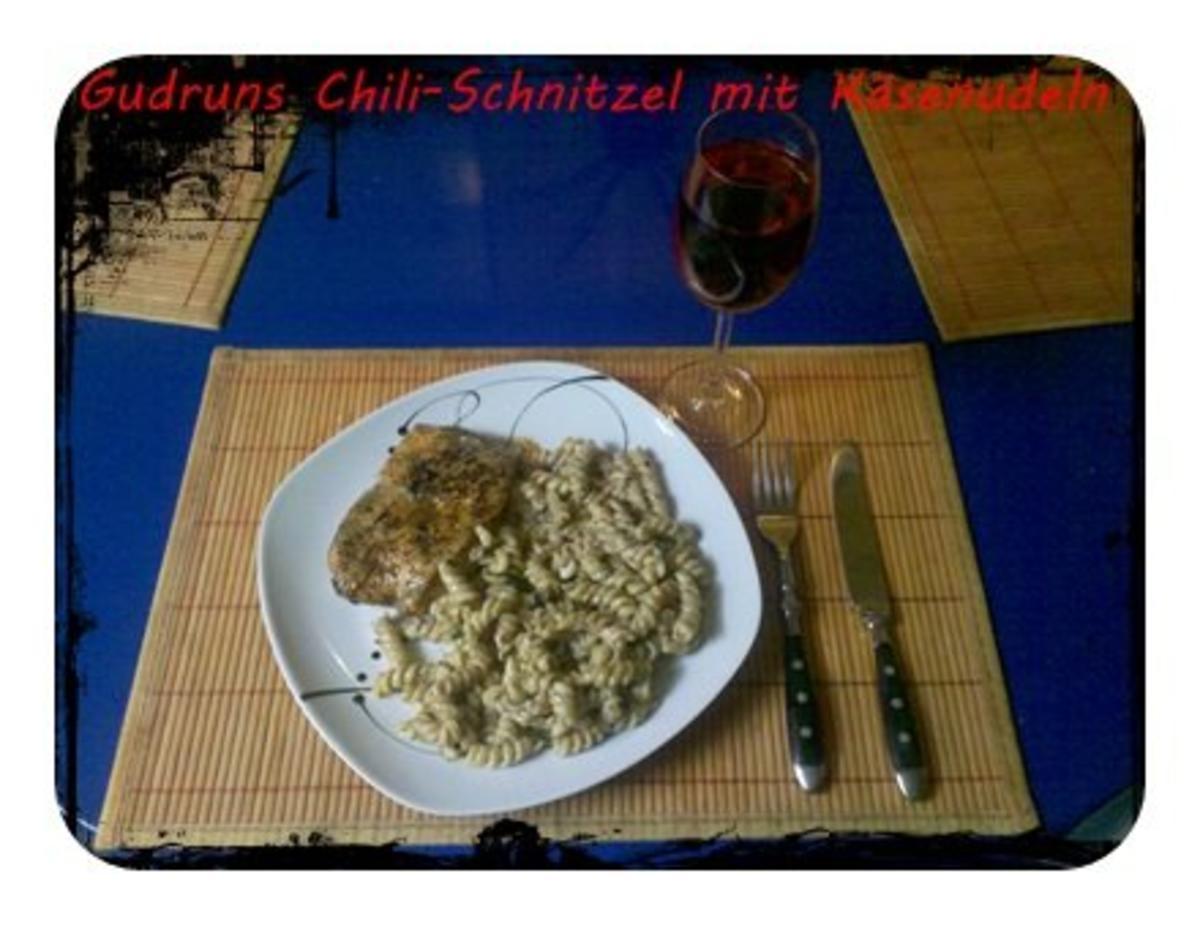 Geflügel: Chili-Schnitzel mit Käsenudeln - Rezept - Bild Nr. 7