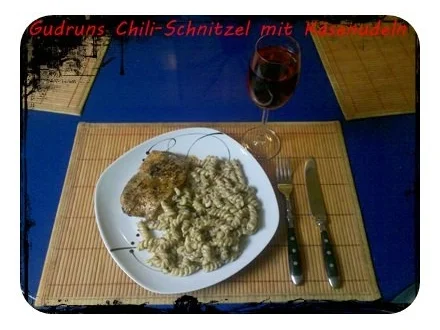 Geflügel: Chili-Schnitzel mit Käsenudeln - Rezept - Bild Nr. 7