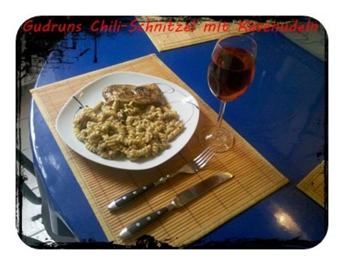 Geflügel: Chili-Schnitzel mit Käsenudeln - Rezept - Bild Nr. 8