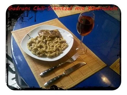 Geflügel: Chili-Schnitzel mit Käsenudeln - Rezept - Bild Nr. 8
