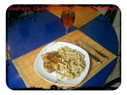 Geflügel: Chili-Schnitzel mit Käsenudeln - Rezept - Bild Nr. 9