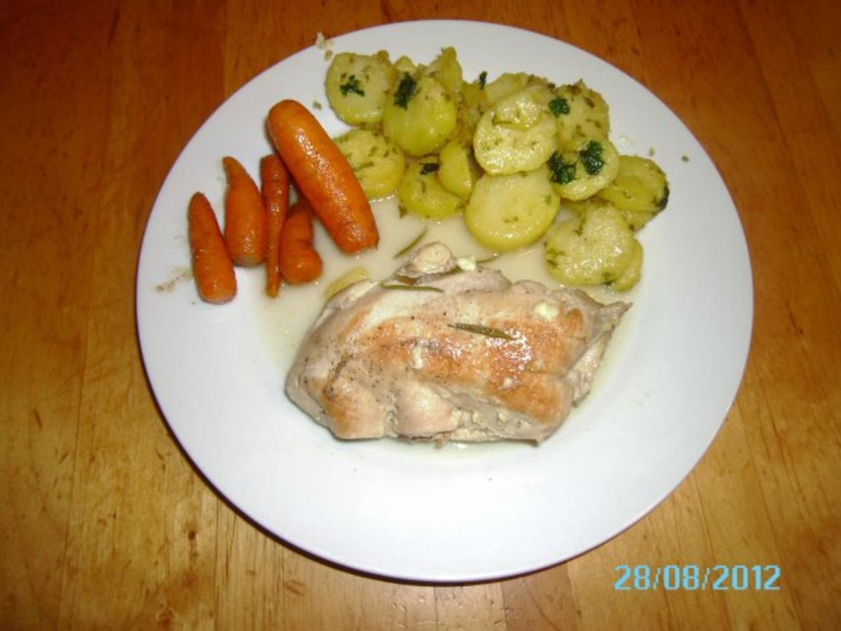 Gefülltes Hühnerschnitzel mit Karotten - Rezept - kochbar.de