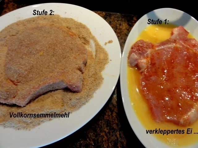 Fleisch:   STIELKOTELETT mit panierten Zwiebeln - Rezept - Bild Nr. 6