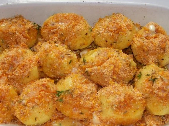 Beilagen: Knoblauch-Fächerkartoffeln mit Tortillakruste - Rezept - Bild Nr. 7