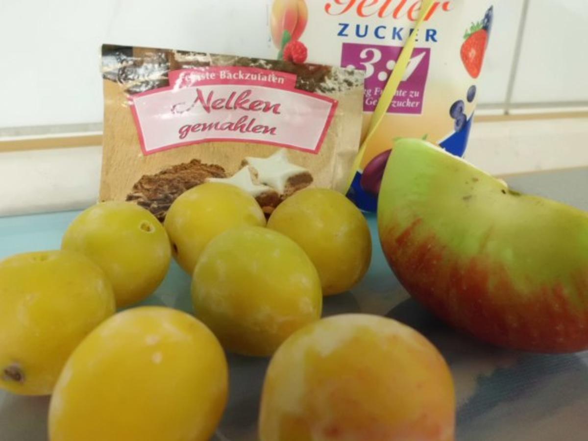 Aufstrich, süß: Mirabellen-Konfitüre mit Apfel und Nelken - Rezept - Bild Nr. 2