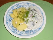 Sahne Hering mit Dill - Rezept
