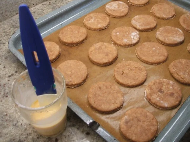 Backen: Scones mit Nutella und Krokantfüllung - Rezept - Bild Nr. 5