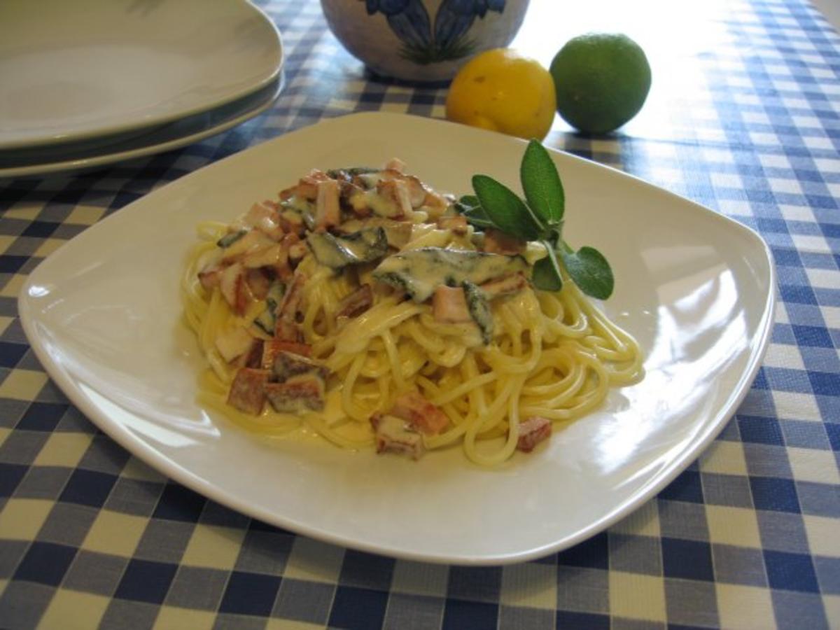 Spaghetti mit Salbeisoße - Rezept