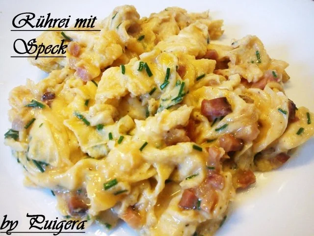 Mein Rührei mit Speck - Rezept
