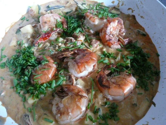 Rezept: FISCH / Krustentiere : Scampipfännchen FISCH / Krustentiere : Scampipfännchen - Rezept