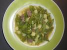 Schnippelbohnensuppe oder Stangenbohnensuppe - Rezept