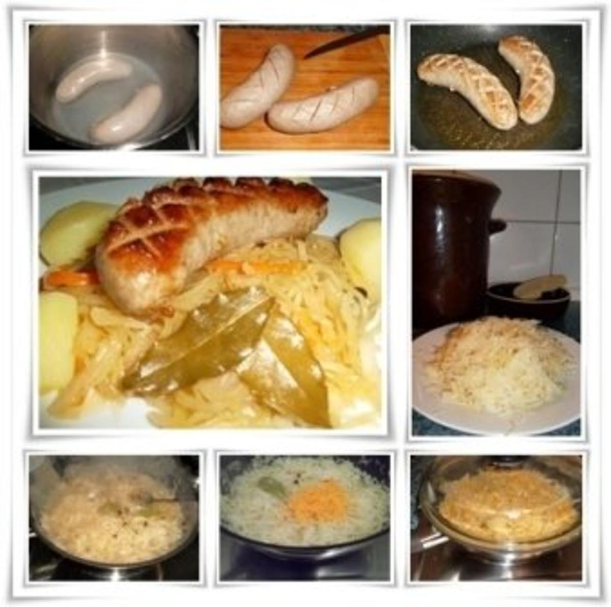 ※ Bratwurst am Sauerkraut und Salzkartoffeln dazu ※ - Rezept - Bild Nr. 2