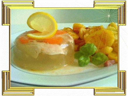 ❈ Bratkartoffeln mit sommerlicher Hühnersülze ❈ - Rezept