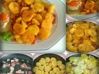 ❈ Bratkartoffeln mit sommerlicher Hühnersülze ❈ - Rezept - Bild Nr. 2