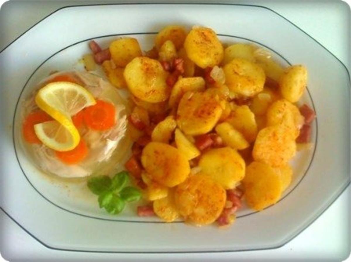❈ Bratkartoffeln mit sommerlicher Hühnersülze ❈ - Rezept - Bild Nr. 10
