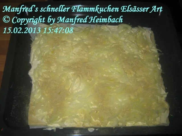 Tartes – Manfred’s schneller Flammkuchen Elsässer Art - Rezept - Bild Nr. 5
