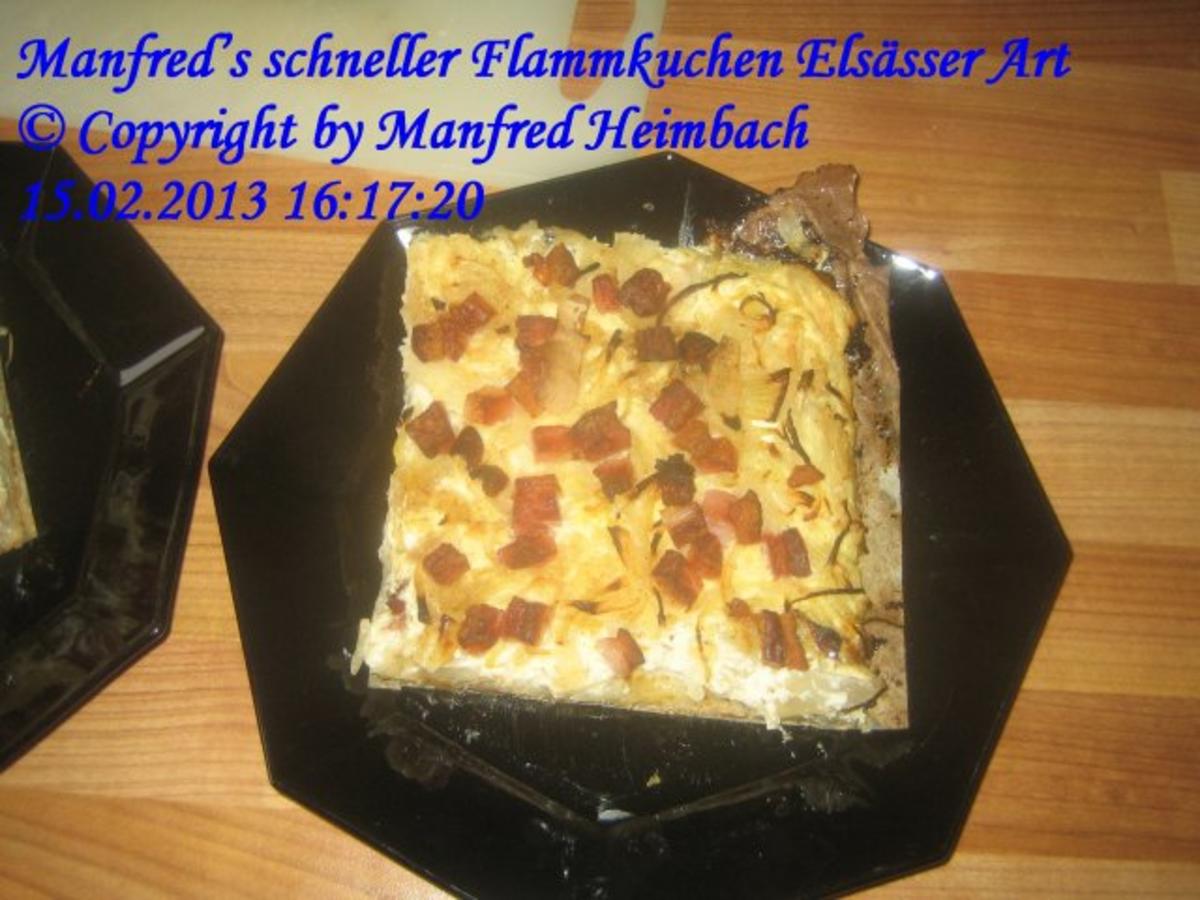 Tartes – Manfred’s schneller Flammkuchen Elsässer Art - Rezept - kochbar.de