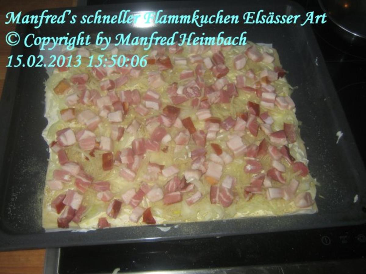 Tartes – Manfred’s schneller Flammkuchen Elsässer Art - Rezept - Bild Nr. 3