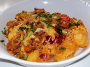 Rezept: Kartoffelauflauf "Hot Dog Style" Kartoffelauflauf "Hot Dog Style" - Rezept