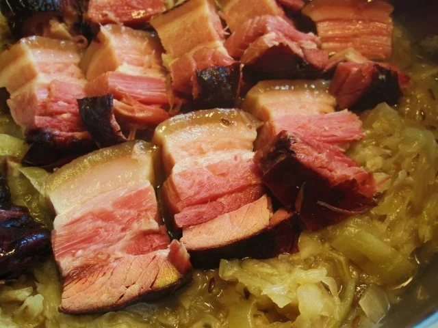 Wacholderbauch auf Sauerkraut - Rezept - Bild Nr. 6