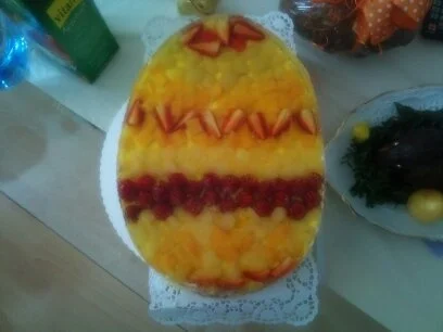 Rezept: Fruchtige Osterei Torte Fruchtige Osterei Torte - Rezept