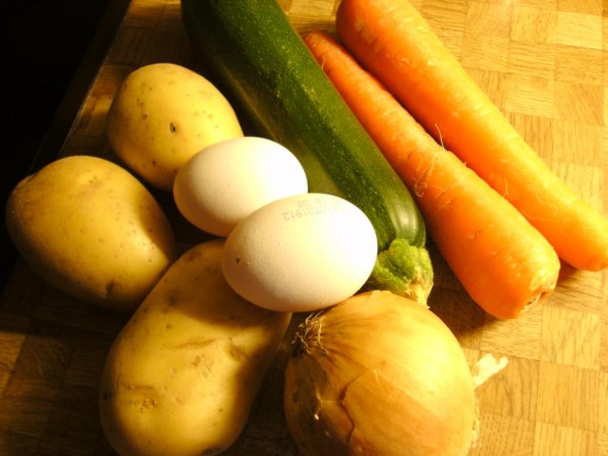 Zucchini-Möhren-Kartoffelpuffer XL - Rezept - Bild Nr. 2