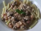 Tomaten-Frischkäse-Sauce für Nudeln - Rezept
