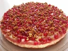 Rezept: Fruchtiger Johannisbeer-Quark-Kuchen mit Karamellboden Fruchtiger Johannisbeer-Quark-Kuchen mit Karamellboden - Rezept