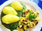 Rahmspinat mit gebräunten Zwiebeln - Rezept