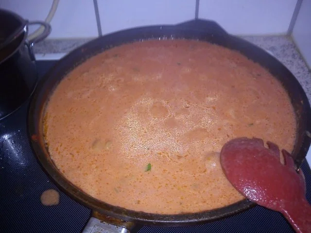 Rezept: Champignons in Tomaten- Rahmsauce Champignons in Tomaten- Rahmsauce - Rezept