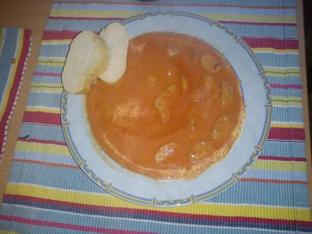 Rezept: Champignons in Tomaten- Rahmsauce Bild Nr. 2 Champignons in Tomaten- Rahmsauce - Rezept - Bild Nr. 2