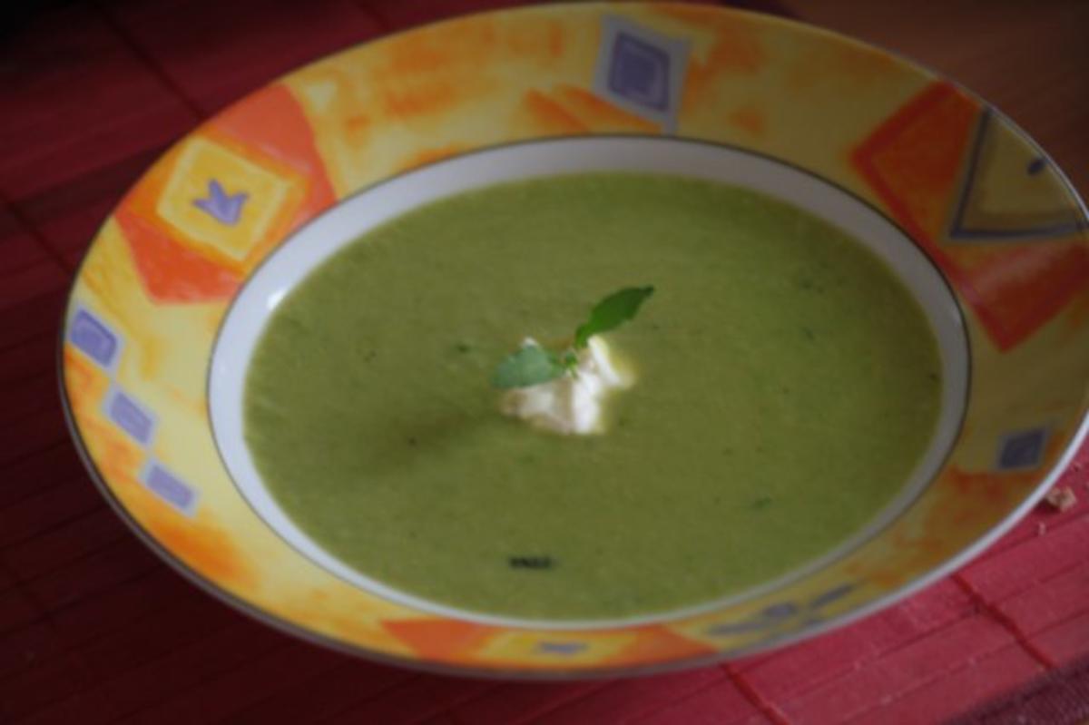 Bilder für Erbsen-Minze-Suppe - Rezept