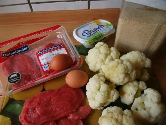 Rezept: Rinderminutensteaks mit Brateblumenkohl Bild Nr. 2 Rinderminutensteaks mit Brateblumenkohl - Rezept - Bild Nr. 2