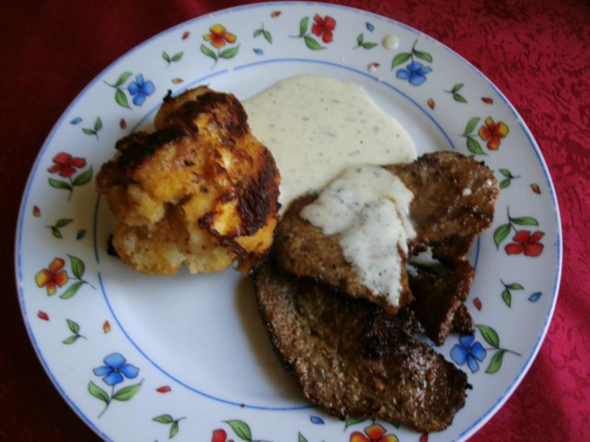 Rinderminutensteaks mit Brateblumenkohl - Rezept - kochbar.de