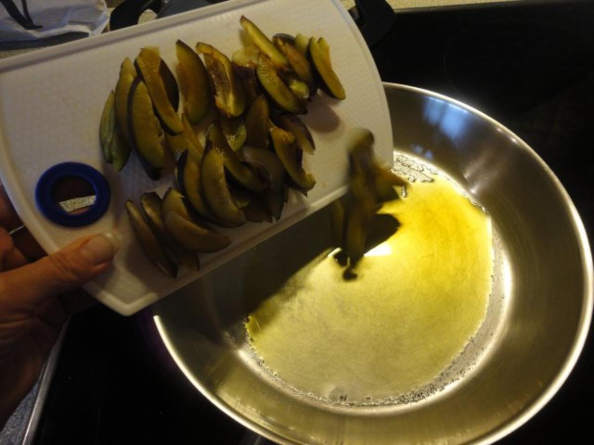 Limetten Tarte mit flambierten Pflaumen - von emari