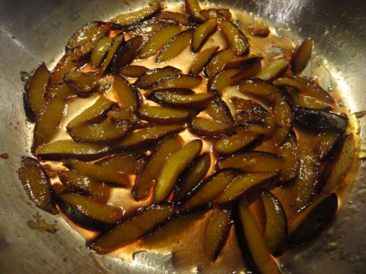 Limetten Tarte mit flambierten Pflaumen - von emari