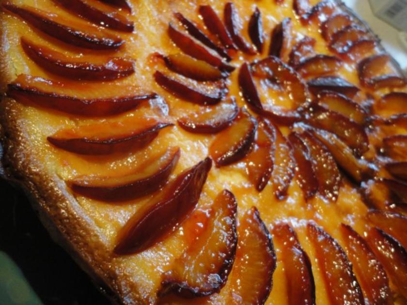Limetten Tarte mit flambierten Pflaumen - von emari