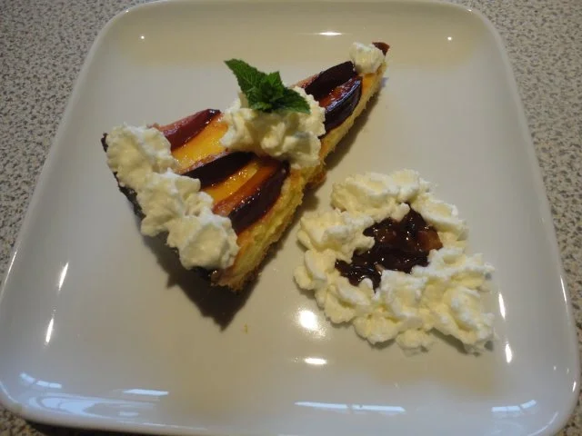 Limetten Tarte mit flambierten Pflaumen - Rezept - Bild Nr. 10