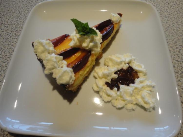 Limetten Tarte mit flambierten Pflaumen - von emari