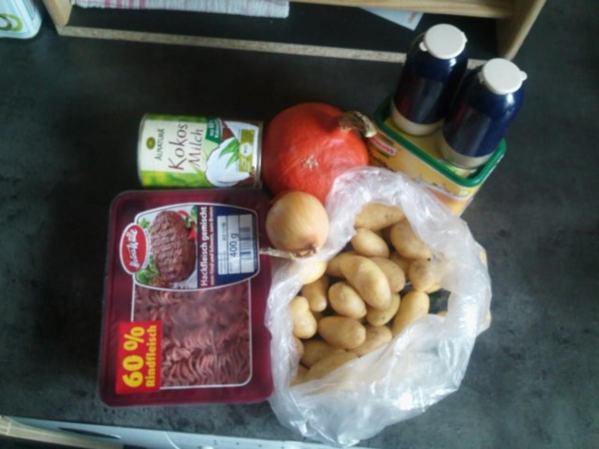 Kartoffel-Kürbissuppe mit Hackbällchen - Rezept - Bild Nr. 2