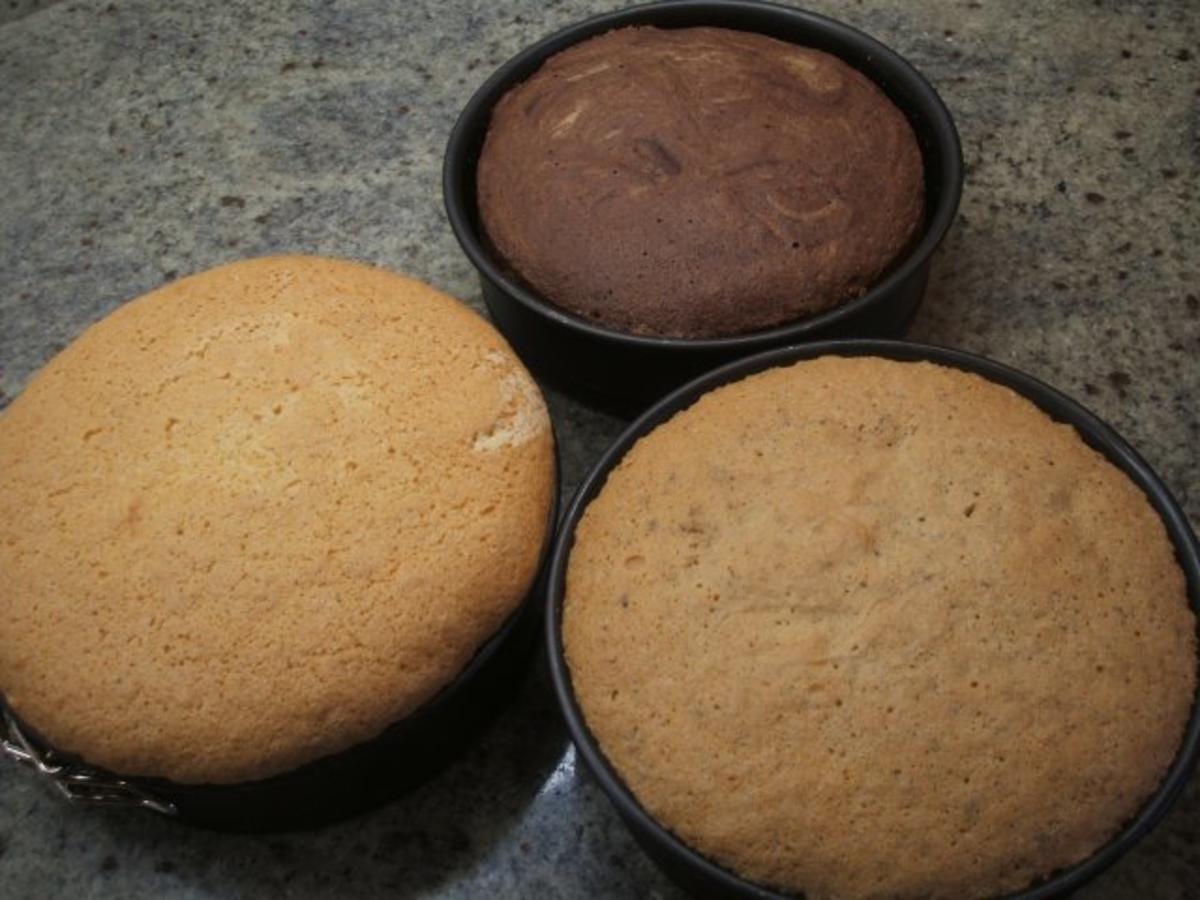 Backen: 3 x Biskuit für kleine Törtchen - Rezept