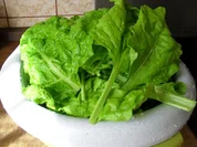 Flädle  mit Mangold-Schinken-Hirtenkäsefüllung und Frischkäsesößle - Rezept