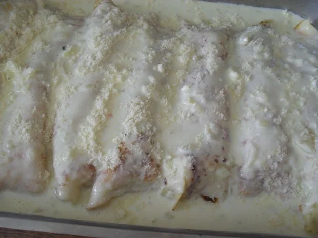 Rezept: Flädle mit Mangold-Schinken-Hirtenkäsefüllung und Frischkäsesößle Bild Nr. 12 Flädle mit Mangold-Schinken-Hirtenkäsefüllung und Frischkäsesößle - Rezept - Bild Nr. 12