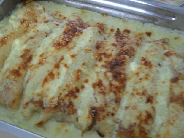 Rezept: Flädle mit Mangold-Schinken-Hirtenkäsefüllung und Frischkäsesößle Bild Nr. 13 Flädle mit Mangold-Schinken-Hirtenkäsefüllung und Frischkäsesößle - Rezept - Bild Nr. 13