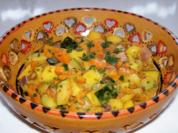 Rezept: Scharfes Möhren-Mango-Gemüse in Erdnuss-Soße Scharfes Möhren-Mango-Gemüse in Erdnuss-Soße - Rezept